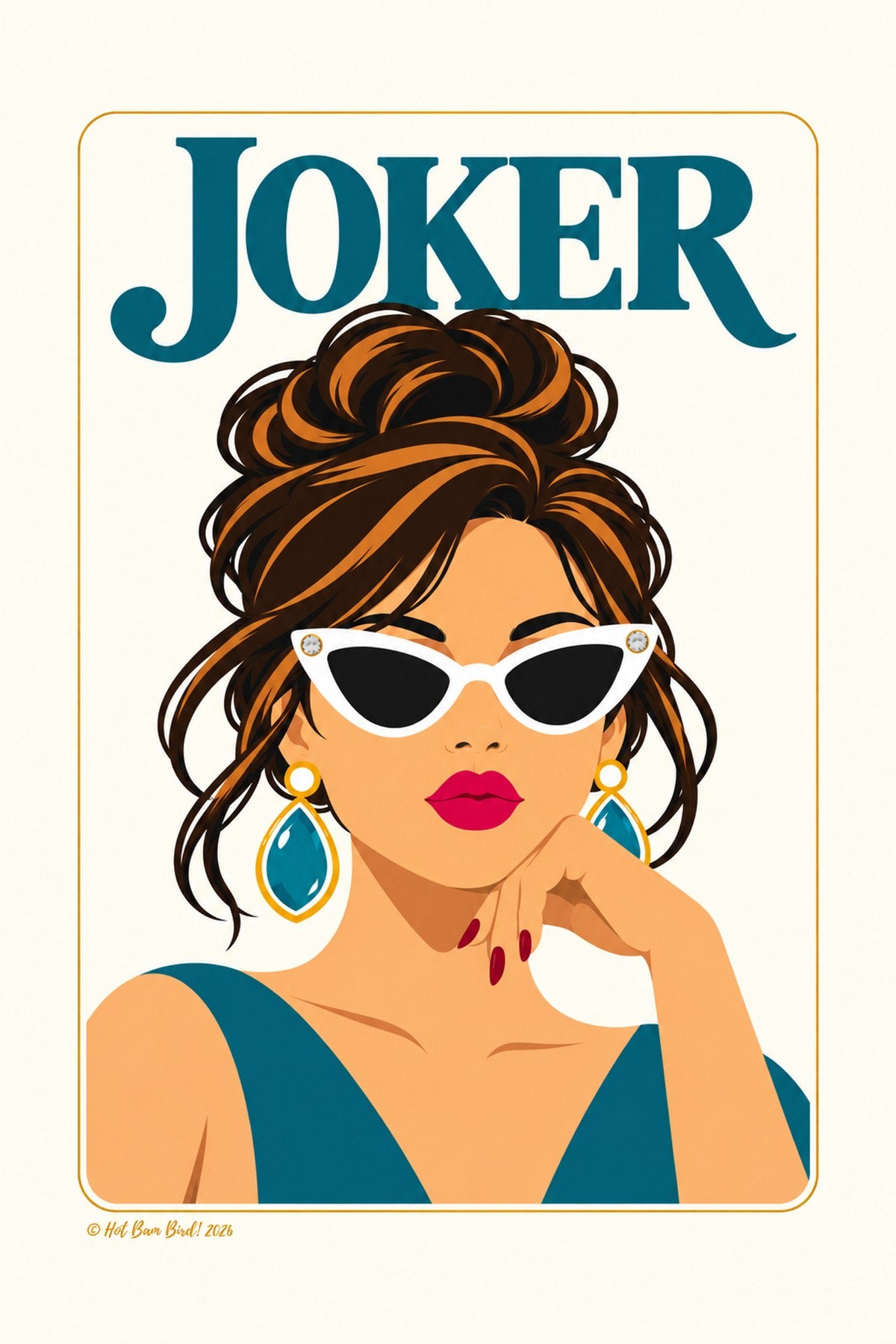 Joker Diva Teal | Everyone Plays Mahjong